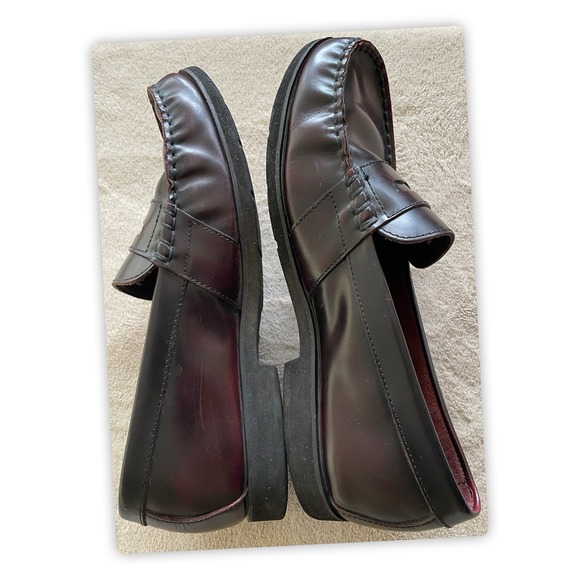 Rockport Penny Loafers Shoes Men's Sz 10M Burgundy Leather Slip On #501843 - Picture 6 of 9